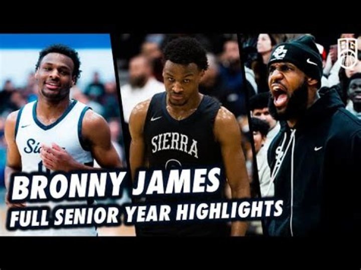 Bronny James Sierra Canyon Record & Stats