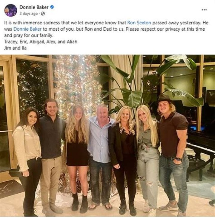 Donnie Baker Cause of Death, Age, Family, Net Worth