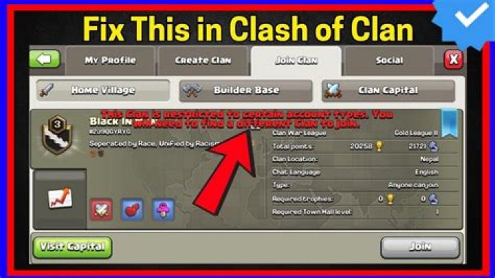 Why Clans Restrict Certain Account Types